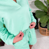 Lindsay Mint Popover Top Mary Square