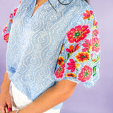 Linley_Blue_Embroidered_Sleeve_Top