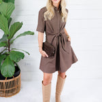 Liz Expresso Tie Front Mini Dress Pinch