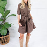 Liz Expresso Tie Front Mini Dress Pinch
