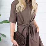 Liz Expresso Tie Front Mini Dress Pinch