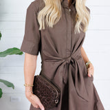 Liz Expresso Tie Front Mini Dress Pinch