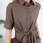 Liz Expresso Tie Front Mini Dress Pinch