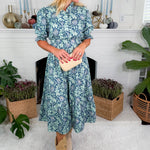 Liza Jane Navy + Mint Maxi Dress Umgee