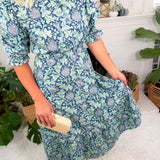 Liza Jane Navy + Mint Maxi Dress Umgee