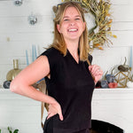 Lois Black Sweater Vest Pinch