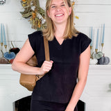 Lois Black Sweater Vest Pinch
