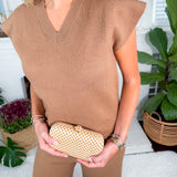 Lois Camel Sweater Vest Pinch