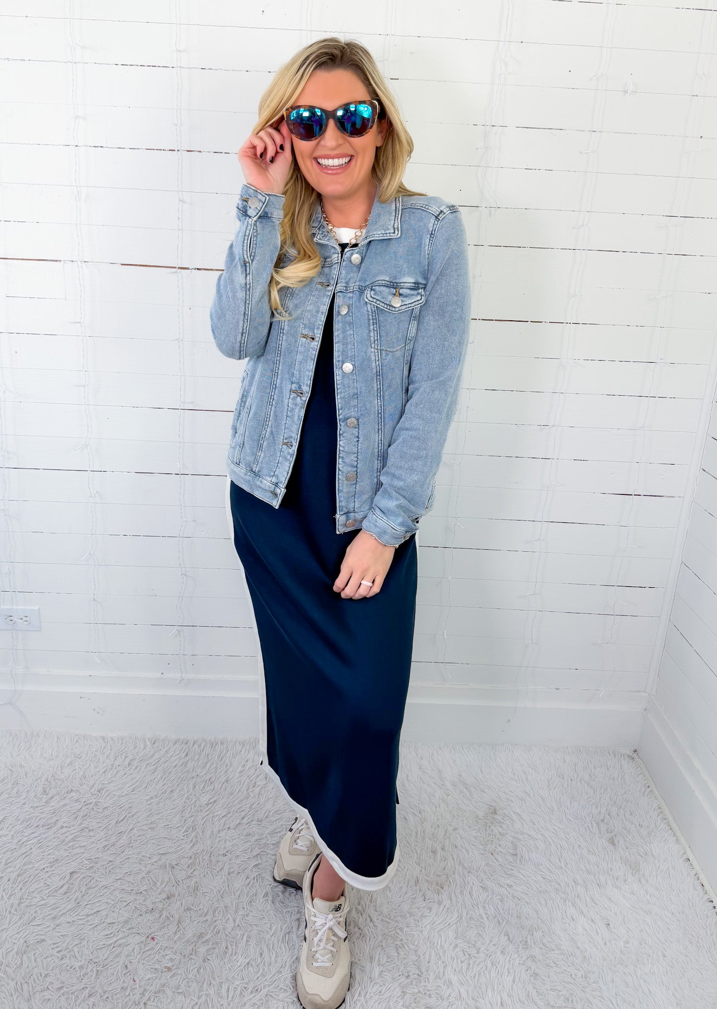 Lois Washed Chambray Knit Jacket Be Cool