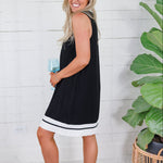 Lola Black Mini Shift Dress THML 
