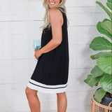 Lola Black Mini Shift Dress THML 