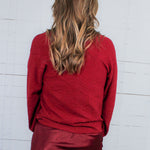 Lolli Merlot Monogram Sweater Emily Mccarthy