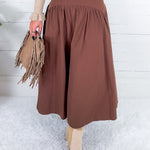 Lorna Chocolate Banded Waist Skirt Wishlist