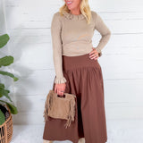 Lorna Chocolate Banded Waist Skirt Wishlist