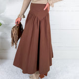 Lorna Chocolate Banded Waist Skirt Wishlist