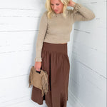 Lorna Chocolate Banded Waist Skirt Wishlist