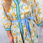 Lourdes Lemons Mini Dress Entro