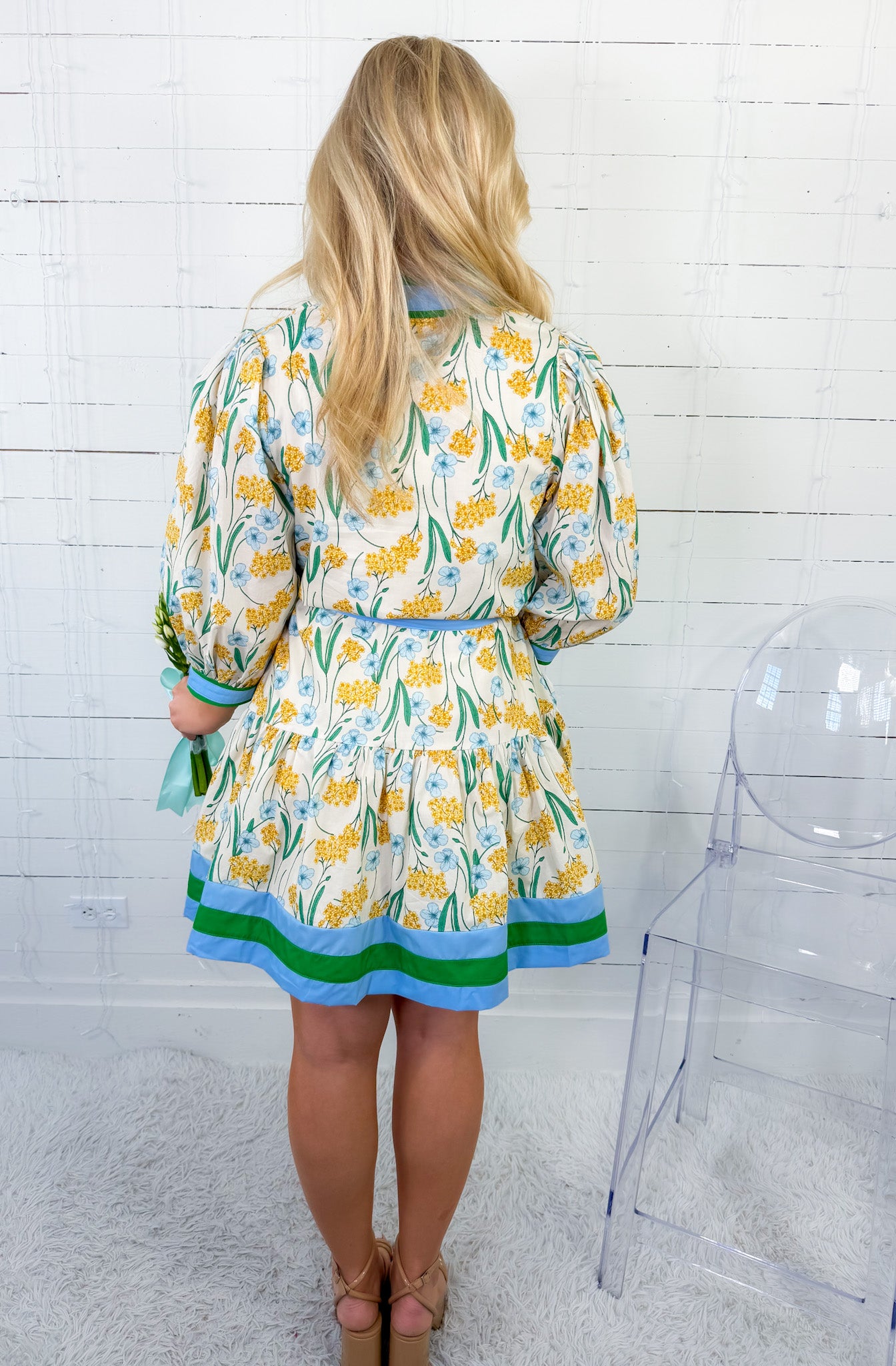 Lourdes Lemons Mini Dress Entro