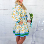 Lourdes Lemons Mini Dress Entro