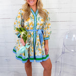 Lourdes Lemons Mini Dress Entro