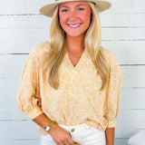 Lovey Sunset Yellow Top PINCH