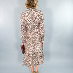 Lucas Leopard Chiffon Midi Dress