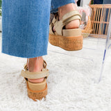 Lucille Gold Woven Sandals Shu Shop