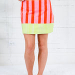 Lucille Multi Striped Mini Skirt