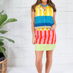 Lucille Multi Striped Mini Skirt