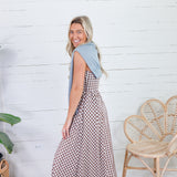 Kalley Brown Gingham Maxi Dress