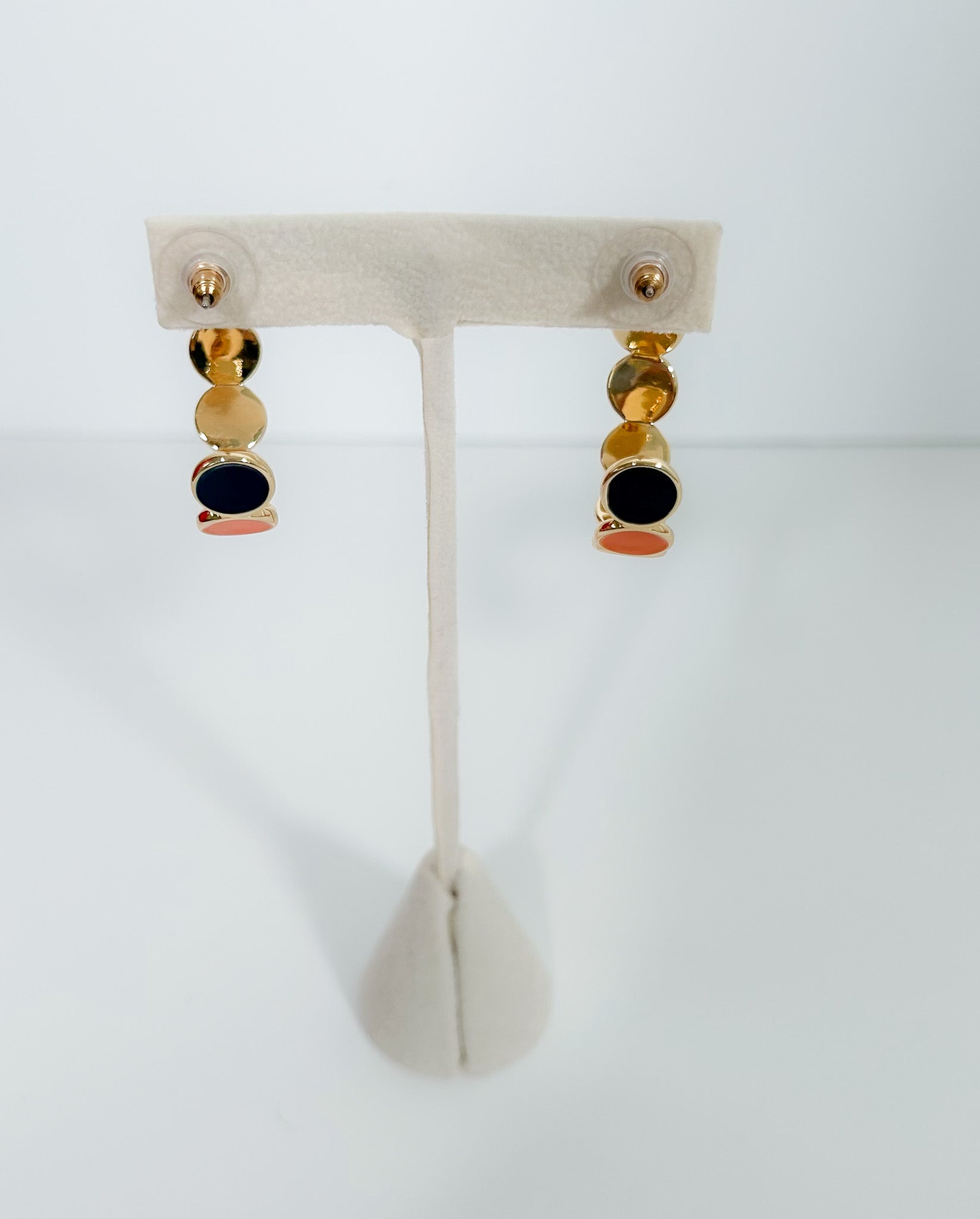 Lyla Navy + Orange Earrings Mary Square