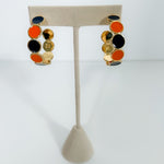 Lyla Navy + Orange Earrings Mary Square