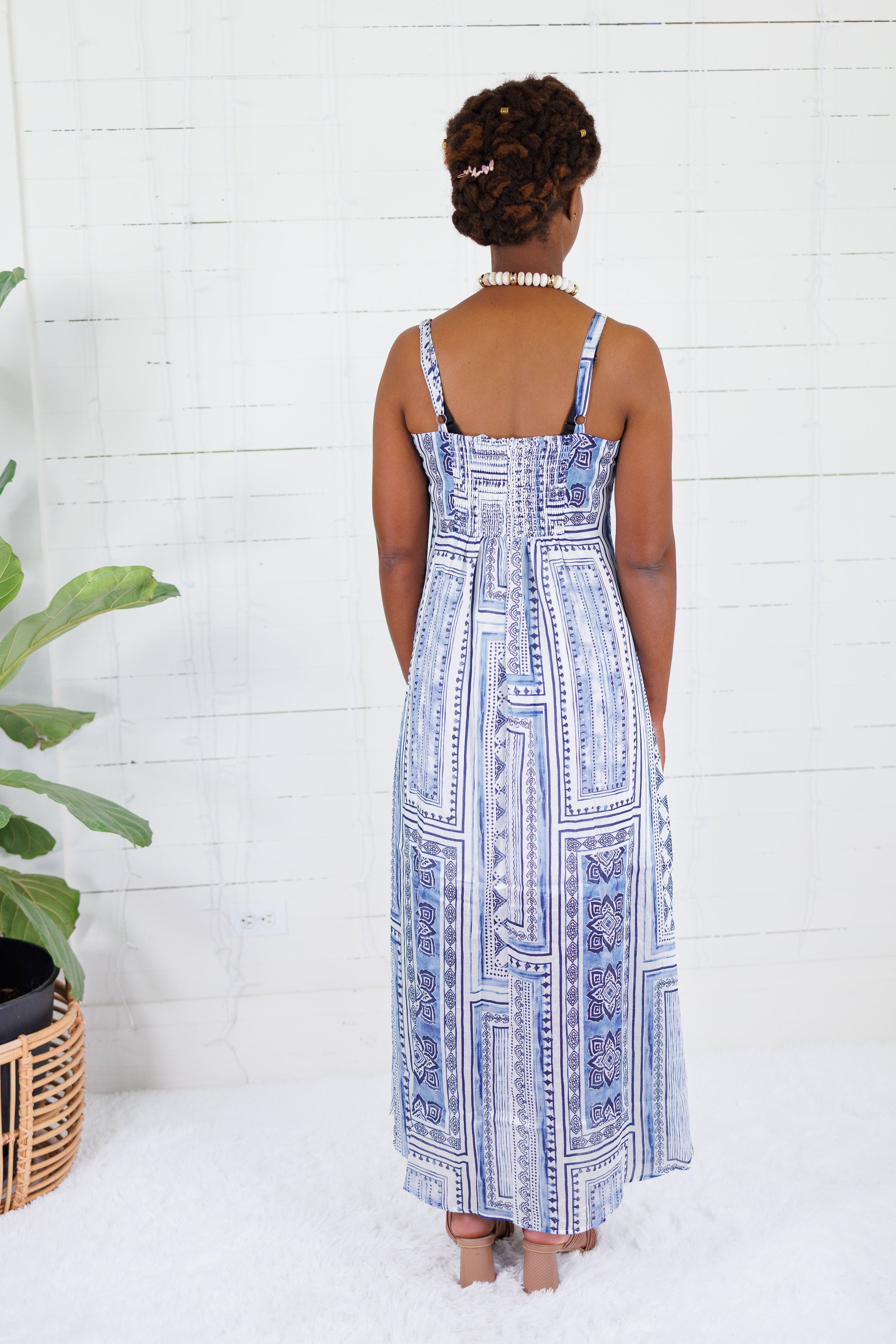 Lyndi Blues Patchwork Sun Dress THML