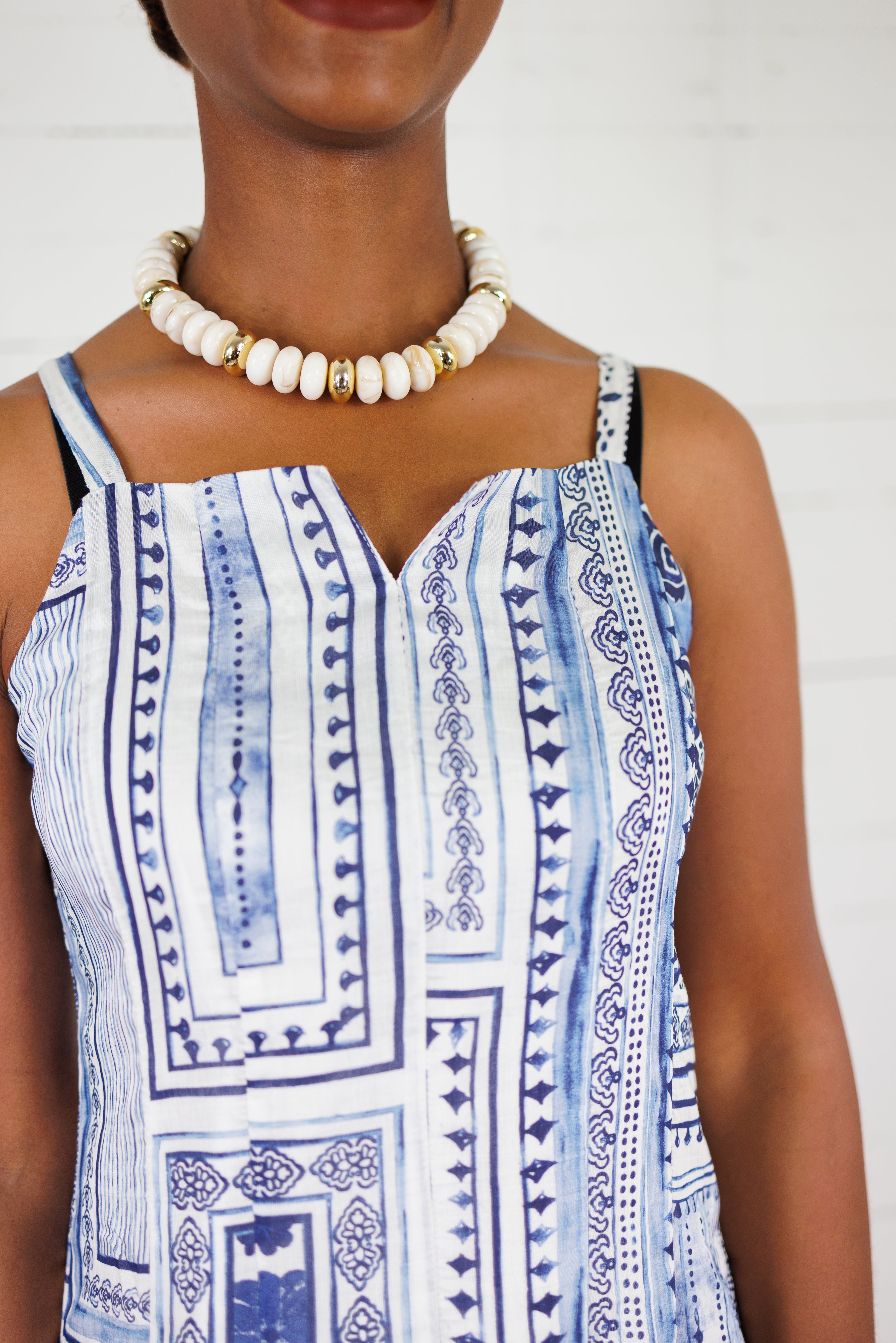 Lyndi Blues Patchwork Sun Dress THML