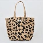 M. B. Leopard Woven Bag Molly Bracken