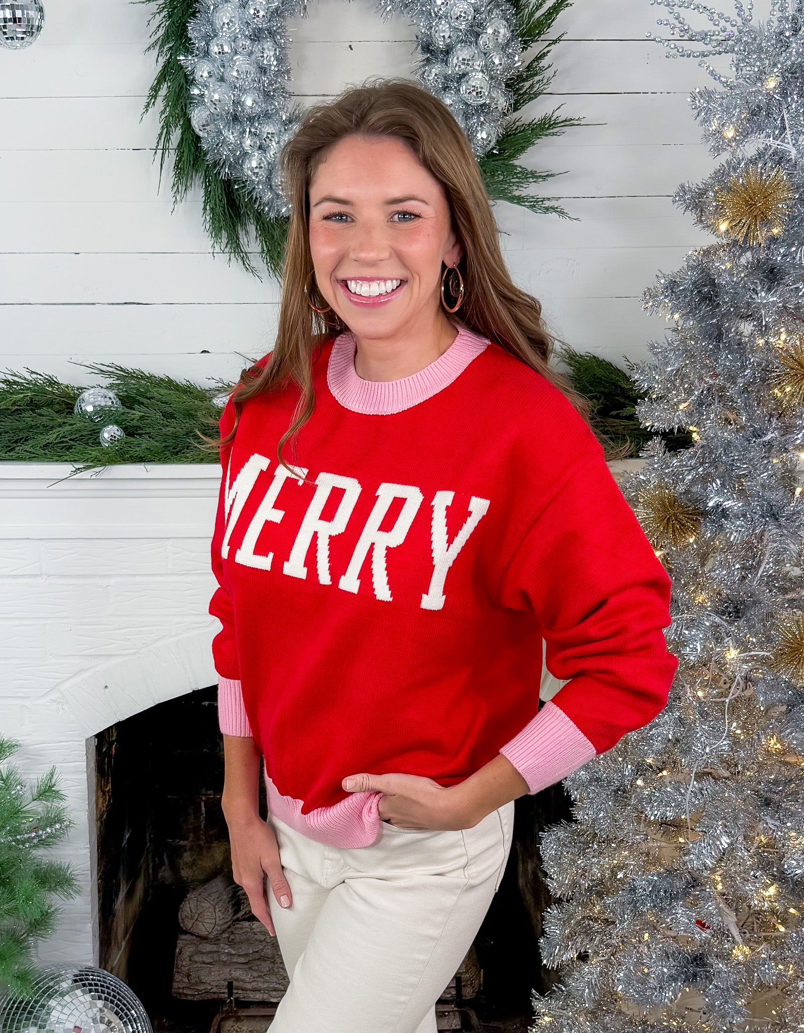 MERRY Red Sweater