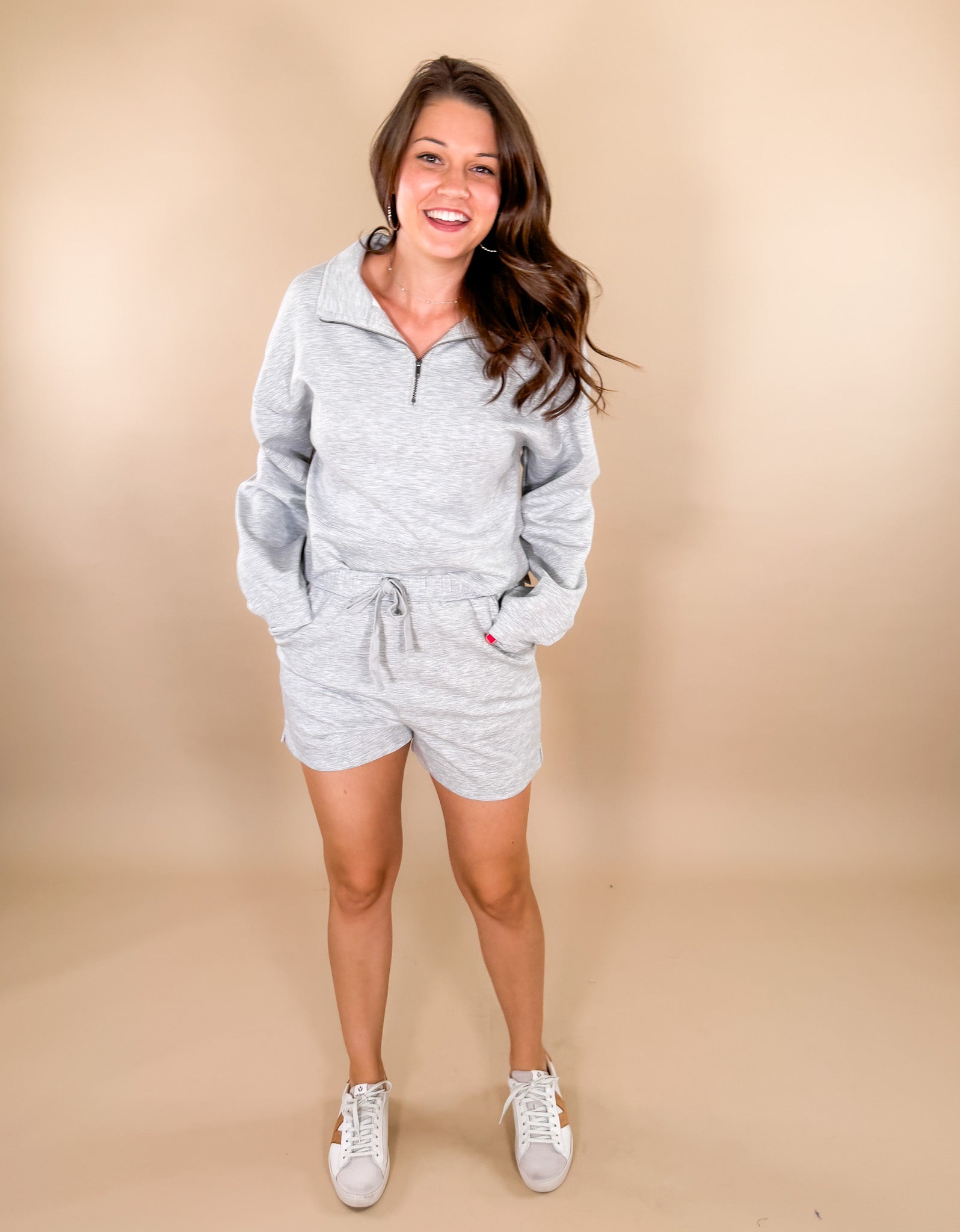 Mable_Grey_Quarter_Zip_Top