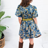 Macky Olive + Blues Mini Dress Entro