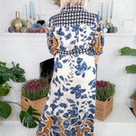 Maddox Slate Blue Maxi Dress Entro