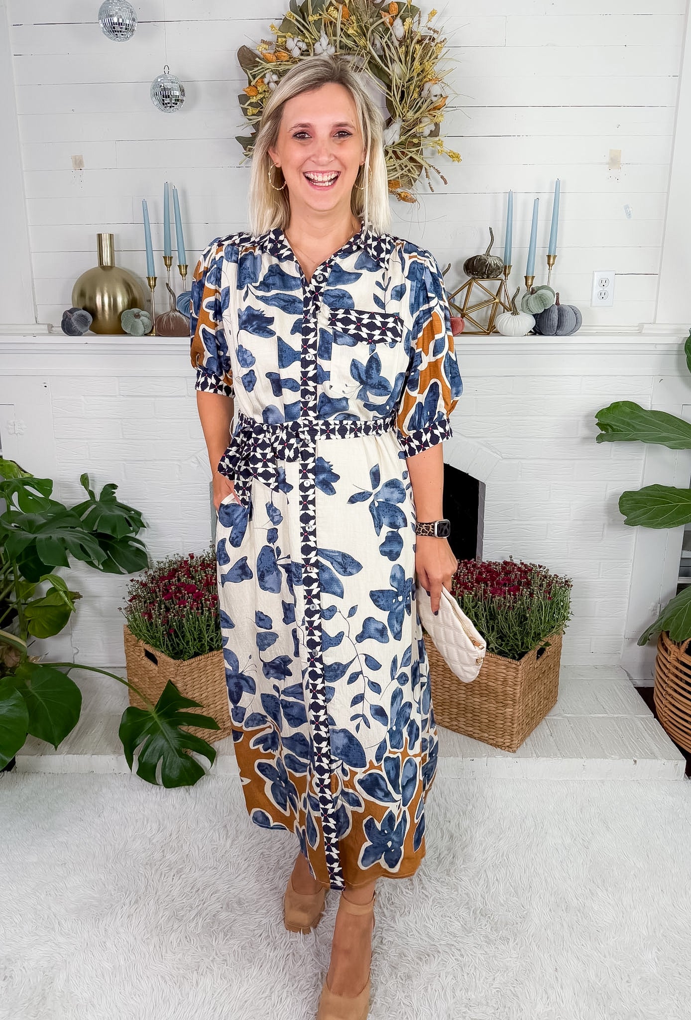 Maddox Slate Blue Maxi Dress Entro