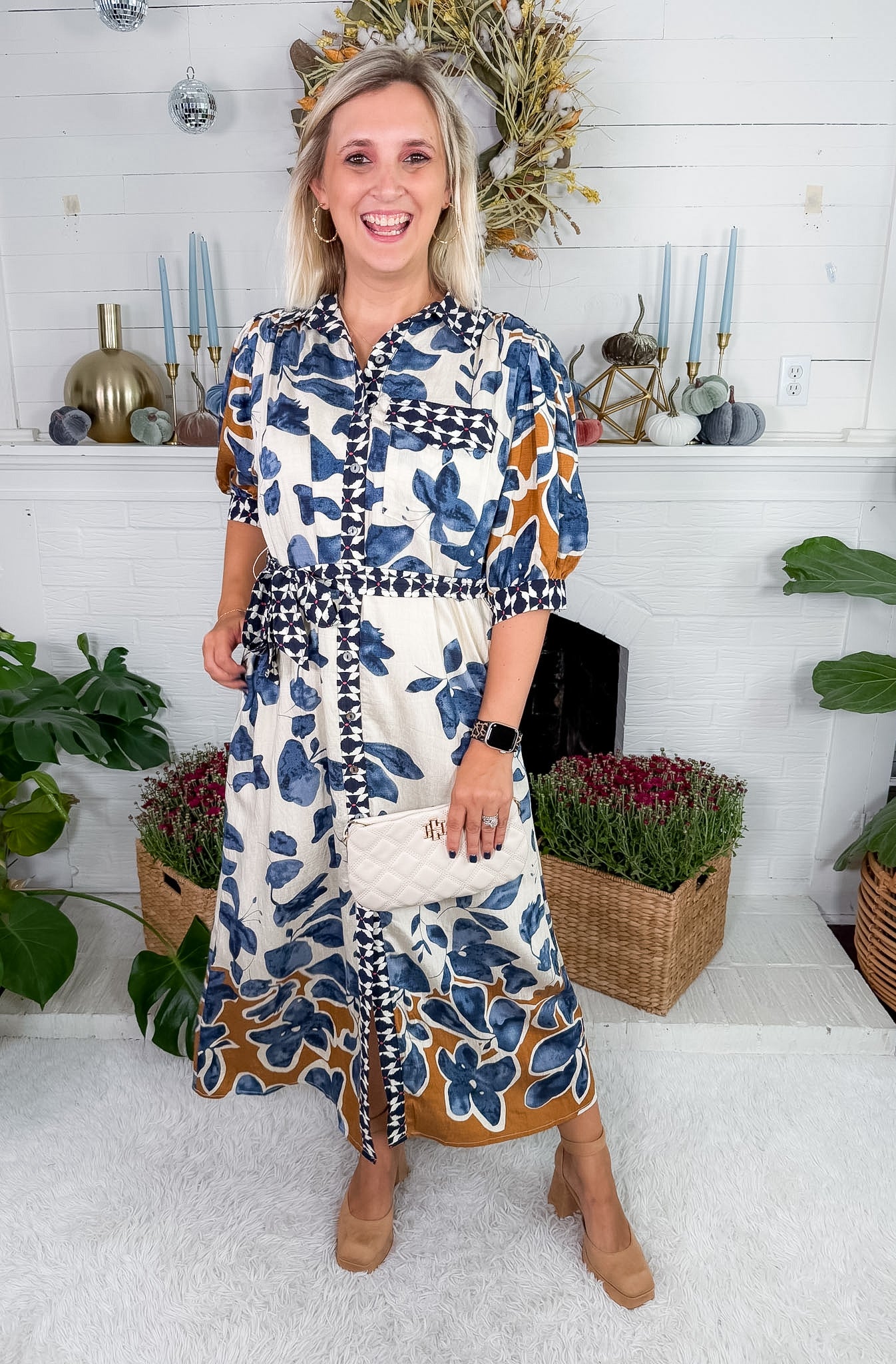 Maddox Slate Blue Maxi Dress Entro