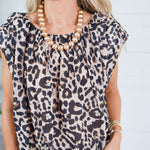 Maddox Leopard Bubble Top THML