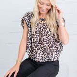 Maddox Leopard Bubble Top THML