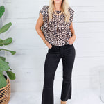 Maddox Leopard Bubble Top THML