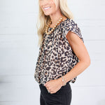 Maddox Leopard Bubble Top THML