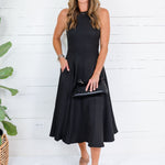 Madeline Black Halter Maxi Dress Pinch