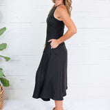 Madeline Black Halter Maxi Dress Pinch
