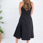 Madeline Black Halter Maxi Dress Pinch