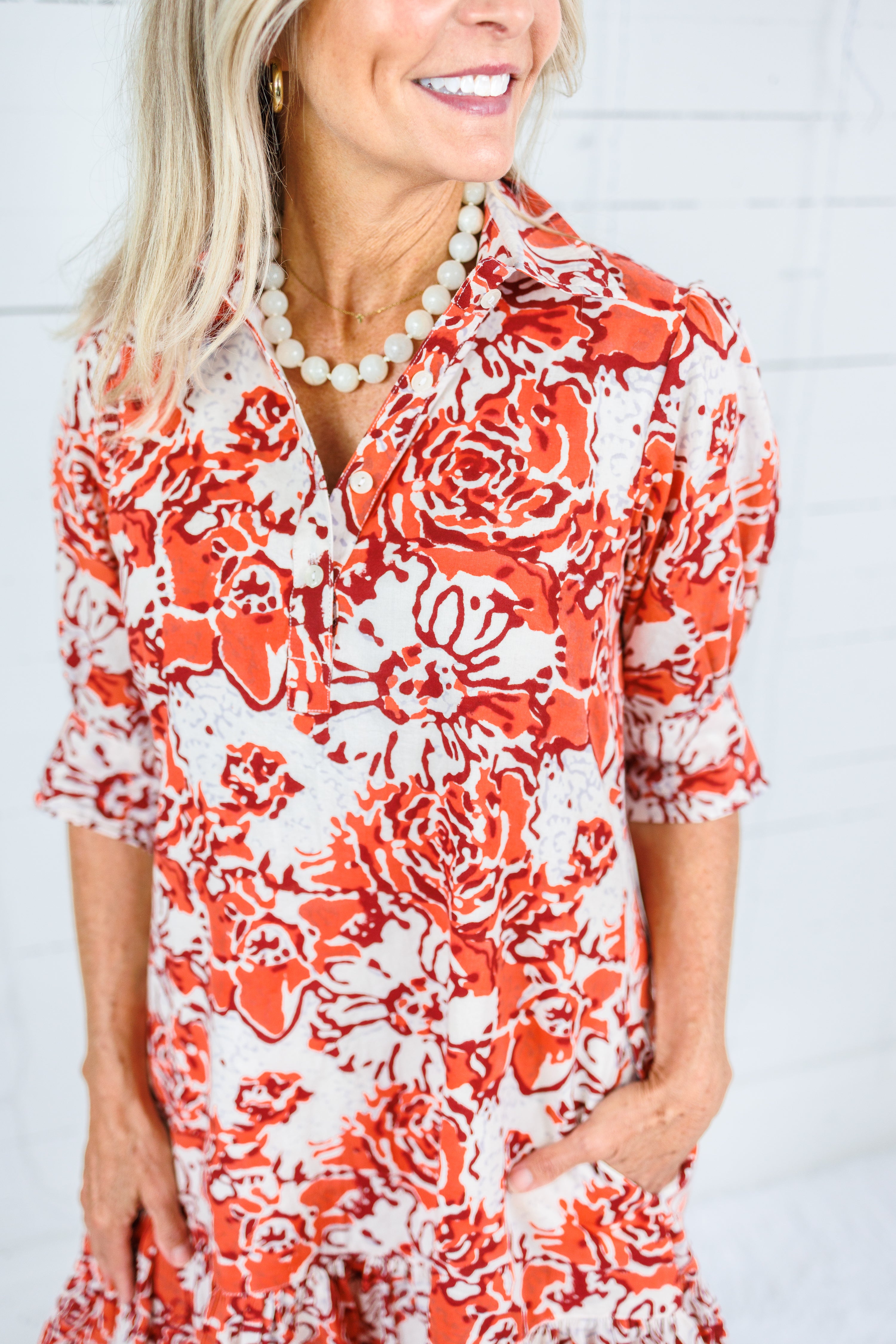 Maggie Oaks Addison Fall Fires Mini Dress