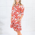 Maggie Oaks Addison Fall Fires Mini Dress
